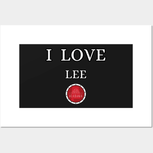 I LOVE LEE | Alabam county United state of america Posters and Art